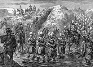 Evacuation Prints: Zulu war evacuation. The 21st Royal Scots Fusiliers