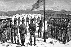 Terrain Collection: The Zulu war. Fort Bengough. Church Parade of officers and n