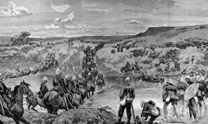 Images Dated 13th July 2004: The Zulu war. On the march to Ulundi