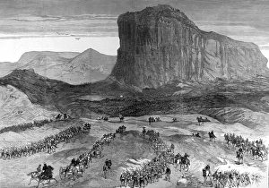 1879 Collection: The Zulu war. Scene of the Battle of Isandula (Isandhlwana)