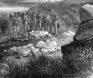 Images Dated 13th July 2004: The Zulu war. Sketches at Rorkes Drift by Lieutenant H C Ha
