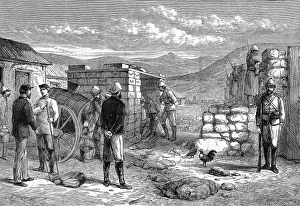 Drift Prints: Zulu war sketches by our special artist. Scene in the New Fo