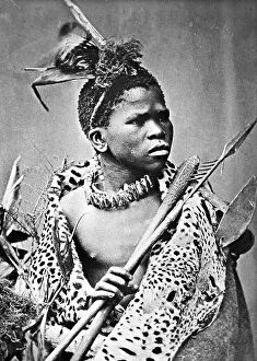 Zulu warrior, Africa