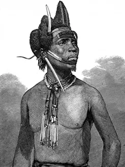 Zulu wars. Zulu dandies, showing the modes of wearing their
