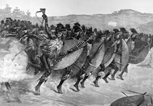 Zulu Gallery: The Zulu Wars. Zulu method of advancing to the attack