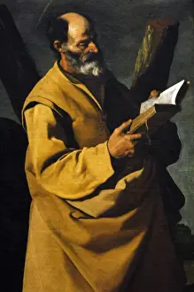 Seventeenth Prints: Zurbaran, Francisco de (1598-1664). Spanish painter. Saint A