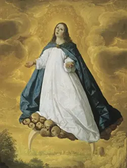 Zurbaran Prints: ZURBARAN, Francisco de (1598-1664). Immaculate