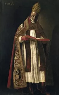Sevilla Collection: ZURBARAN, Francisco de (1598-1664). Saint Gregory