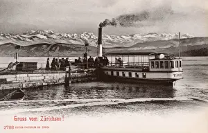 Zurich, Switzerland - Steam pleasure craft - Lake Zurich