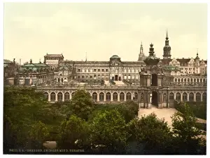 Zwinger Prints: Zwinger and the Theatre, Altstadt, Dresden, Saxony, Germany